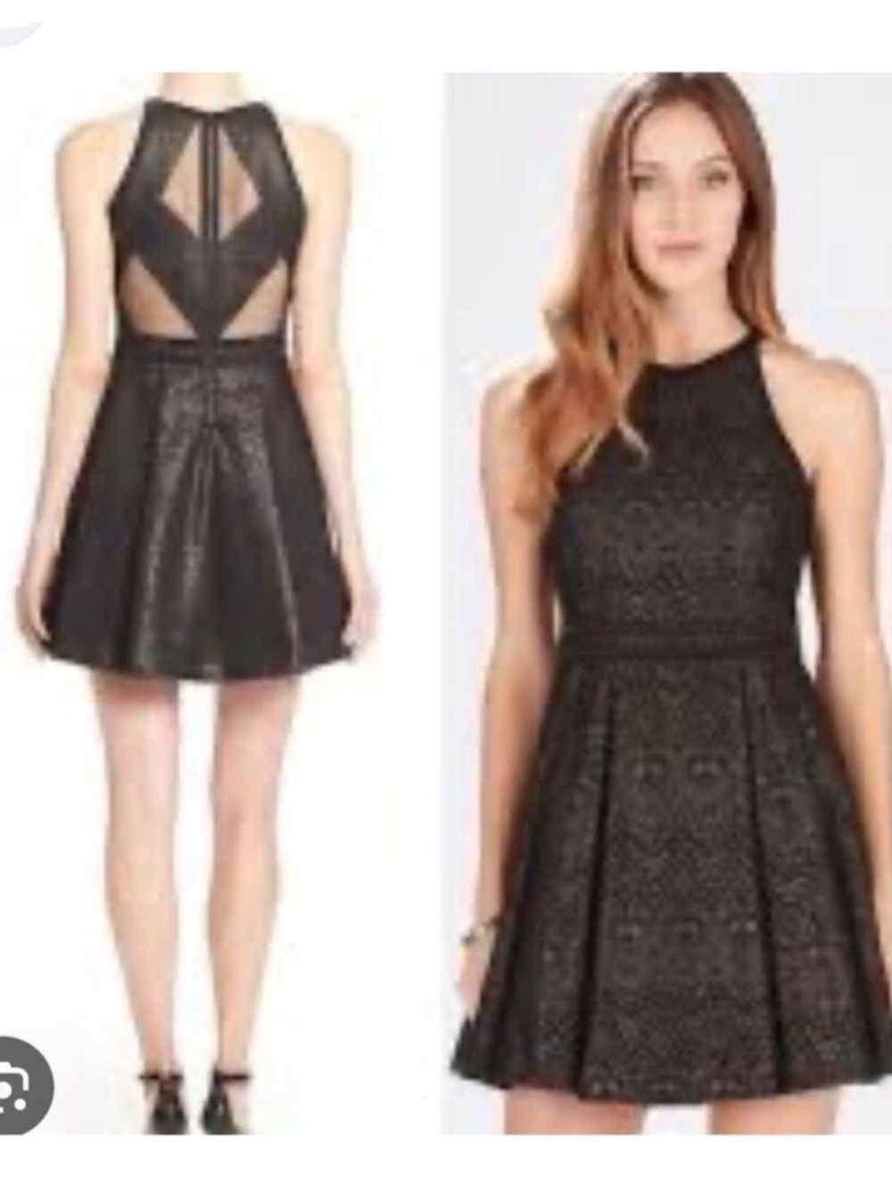 Parker Black Lace Mini Dress
